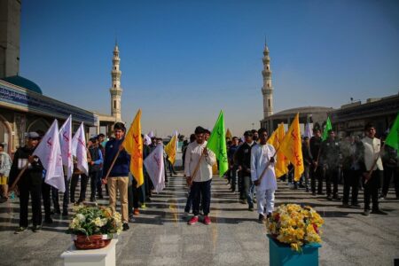 تصاویر / ‌گردهمایی دانش‌آموزان ۶۰ کشور جهان در مسجد مقدس جمکران