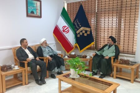 دیدار حجت الاسلام والمسلمین ایمانی با رئیس نمایندگی جامعةالمصطفی در گلستان