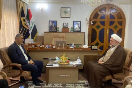 دیدار رئیس کمیته‌ امداد امام خمینی(ره) در کشور عراق از نمایندگی جامعة المصطفی
