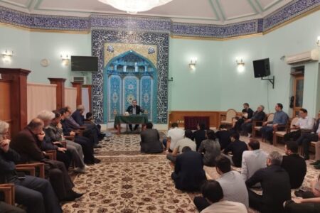 آیین گرامیداشت شهدای خدمت در مسجد خاتم الانبیا(ص) مسکو