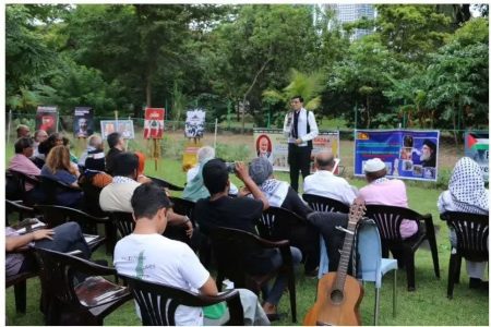 تجمع مردم و فعالین سیاسی سریلانکا در بزرگداشت سالگرد هفتم اکتبر