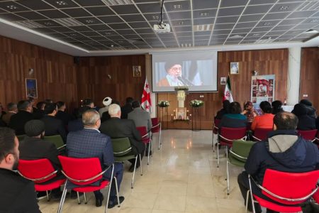 گرامیداشت سالگرد شهادت سردار سلیمانی در گرجستان