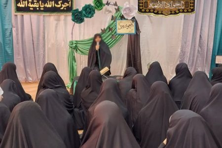 مراسم عزاداری شهادت مظلومانه امام جواد(ع) در آموزشگاه حضرت فاطمه(س)