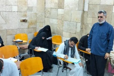 آغاز امتحانات پایانی نیم‌سال در مرکز تسنیم مطالعات عالی در کربلا