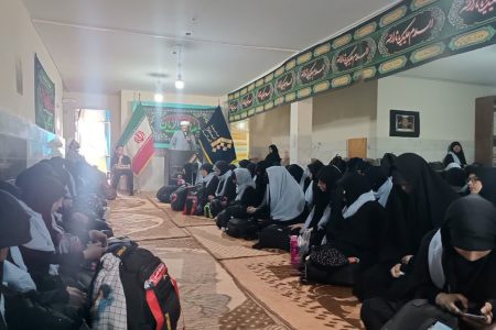 بدرقه کاروان اربعین حسینی طلاب خواهر نمایندگی آشتیان