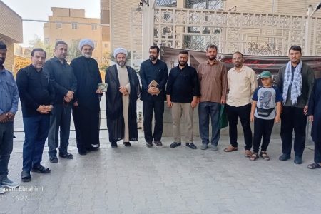 بدرقه کاروان اربعین قرآنی طلاب جامعةالمصطفی العالمیه