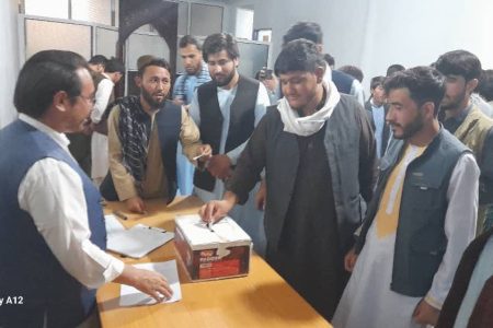برگزاری انتخابات انجمن دانشجویی نمایندگی افغانستان