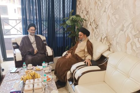 دیدار آیت الله غروی با رئیس جامعةالمصطفی نمایندگی هندوستان