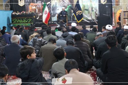 مراسم سوگواری و تشییع نمادین در نمایندگی آشتیان