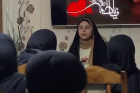 گزارش ویدیویی مراسم عزاداری دهه فاطمیه در مدرسه الزهرا شهر مارنئولی