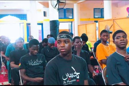 مراسم بزرگداشت شهادت حضرت زهرا(س) در حوزه علمیه اهل‌بیت(ع) شهر آکرا