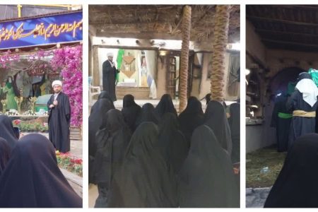 بازدید فراگیران آموزشگاه حضرت فاطمه(س) از نمایشگاه سوگواره حدیث غربت