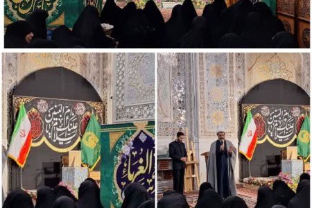 بیتوته معنوی طلاب خواهر ریحانه المصطفی در حرم مطهر رضوی