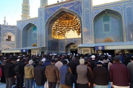 تشییع پیکر طلبه مجتمع آموزش عالی فقه در حرم مطهر حضرت معصومه(س)