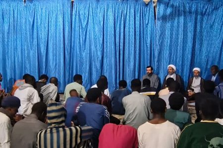 دعای پر فیض توسل و درس اخلاق در حوزه رسول اکرم(ص) سنگال