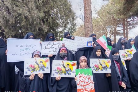 تصاویر حضور پرشور المصطفائیان واحد آشتیان در راهپیمایی یوم الله ۲۲ بهمن