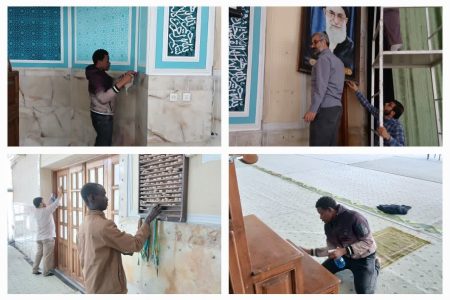 آیین غبارروبی حسینه قدس مجتمع امین