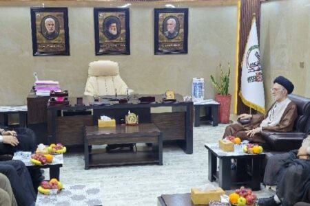 دیدار نماینده المصطفی با دبیرکل توجیه عقائدی در نیروهای مردمی عراق