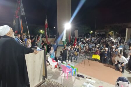 حضورجانشین ریاست المصطفی در اجتماعات خیابانی طلاب پاکستان