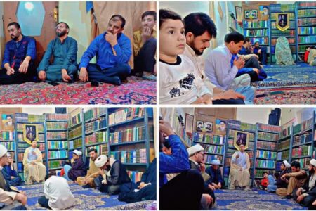برپایی جشن ولادت امام رضا(ع) توسط تشکل طلاب گمبه سکردو