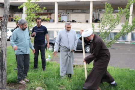 مراسم پویش درختکاری به یاد رهبر شهید انقلاب اسلامی