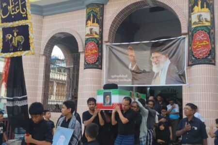 تشییع نمادین قائد شهید امت اسلامی در شهرهای مختلف میانمار
