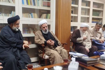 دیدار رئیس مجتمع عالی بنت الهدی با آیت الله عابدی